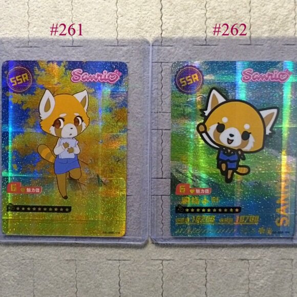 Sanrio Aggretsuko Wave 6 Booser Set - 2 Piece With Top Load Sleeve - Picture 6 of 6